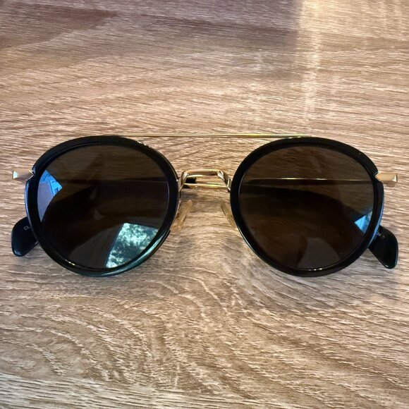 Celine Round Mia Sunglasses CL 41424/S Black - Picture 2 of 7